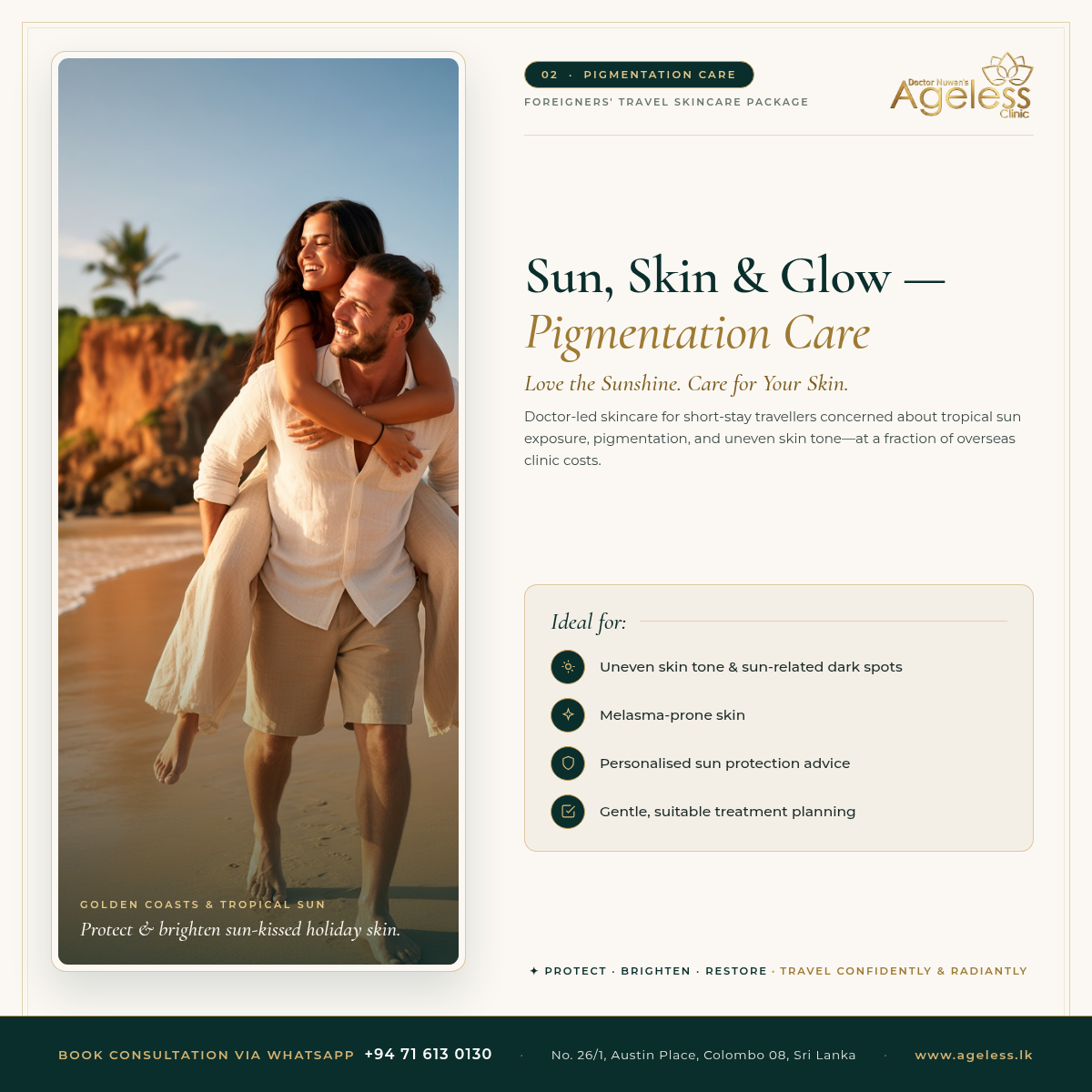 02 - Pigmentation Care: Sun, Skin and Glow for Foreign Travellers